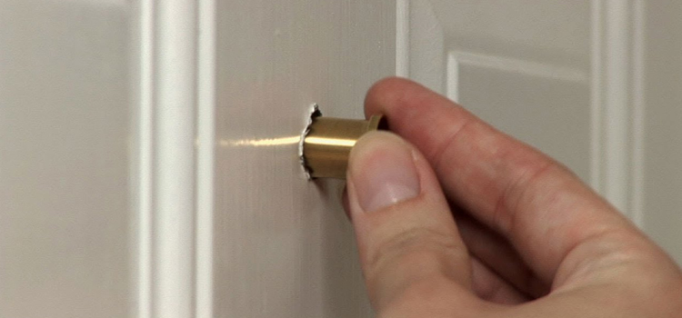 peephole door repair in Isla Vista