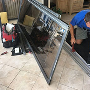 sliding glass door frame repair Isla Vista